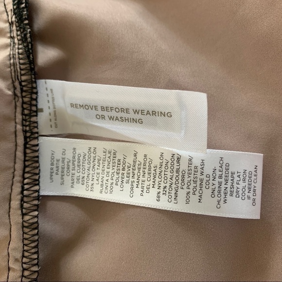 LOFT Lace Cold Shoulder Crew Neckline Dress Size 4 - Picture 11 of 14